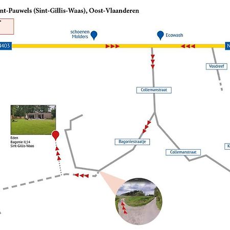 Eden Villa Sint-Pauwels Exteriör bild