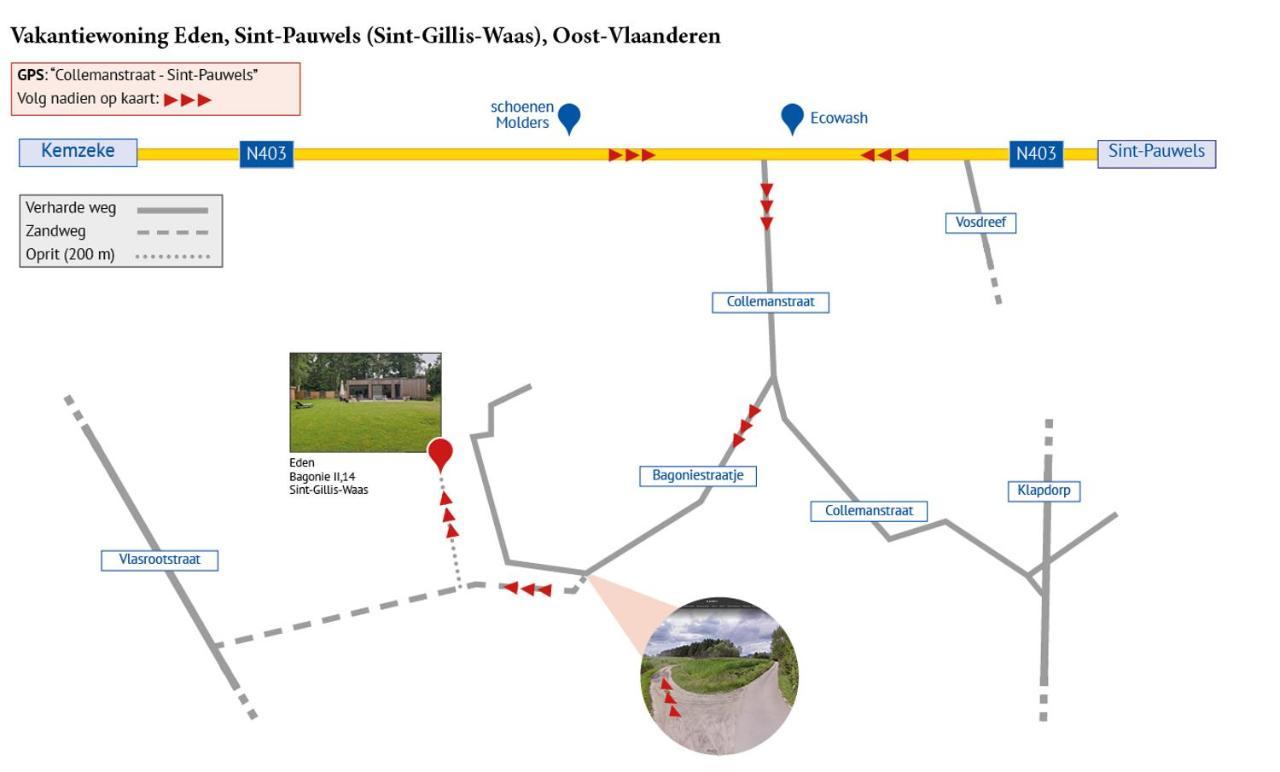 Eden Villa Sint-Pauwels Exteriör bild